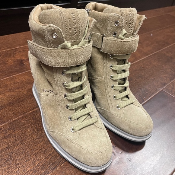 PRADA high top sneaker - Picture 1 of 8